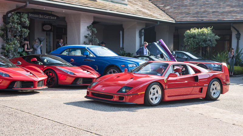 Even the valets couldn’t find a spot for the F40